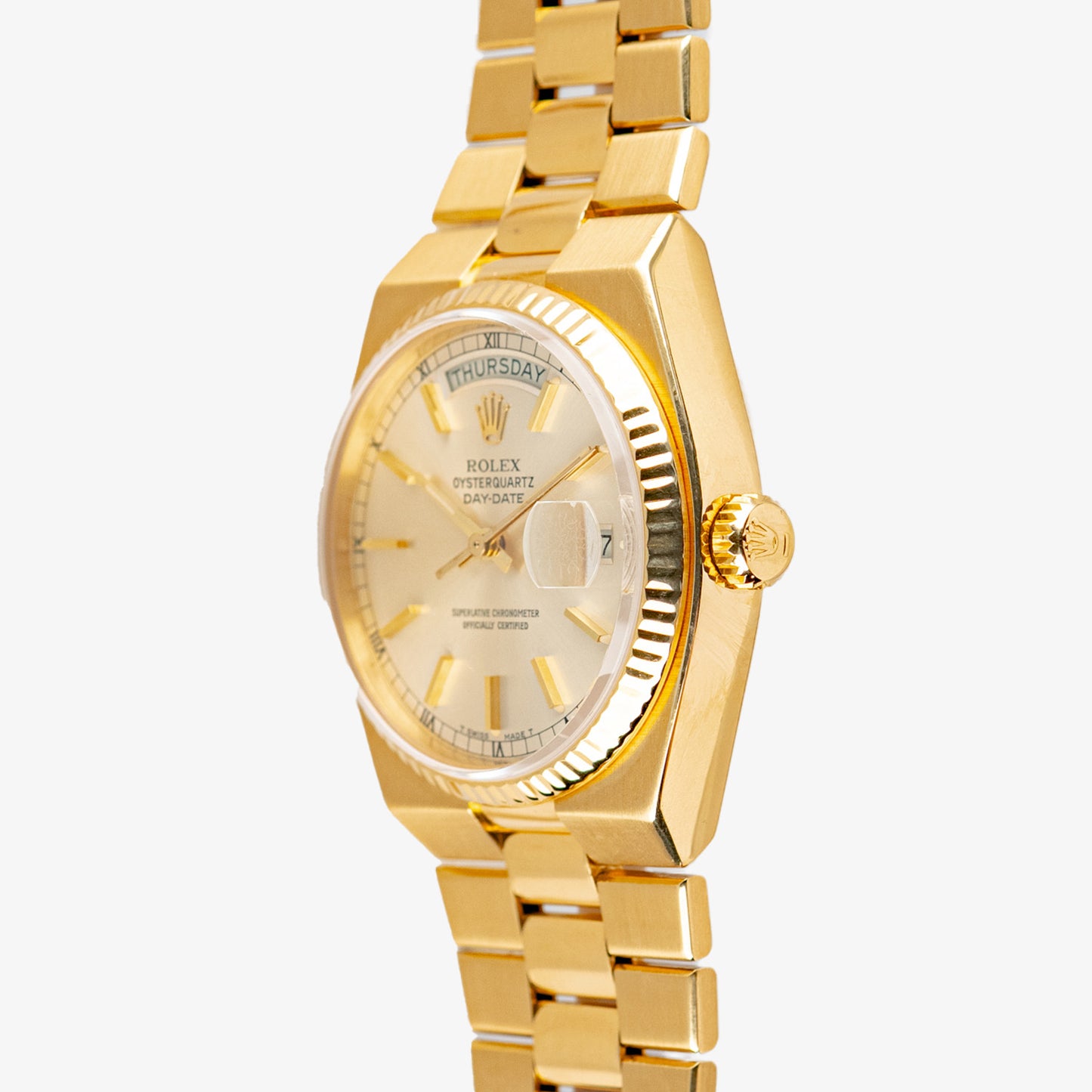 Rolex Day-Date 19018 Oysterquartz Yellow Gold 36mm