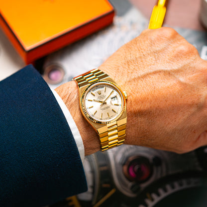 Rolex Day-Date 19018 Oysterquartz Yellow Gold 36mm
