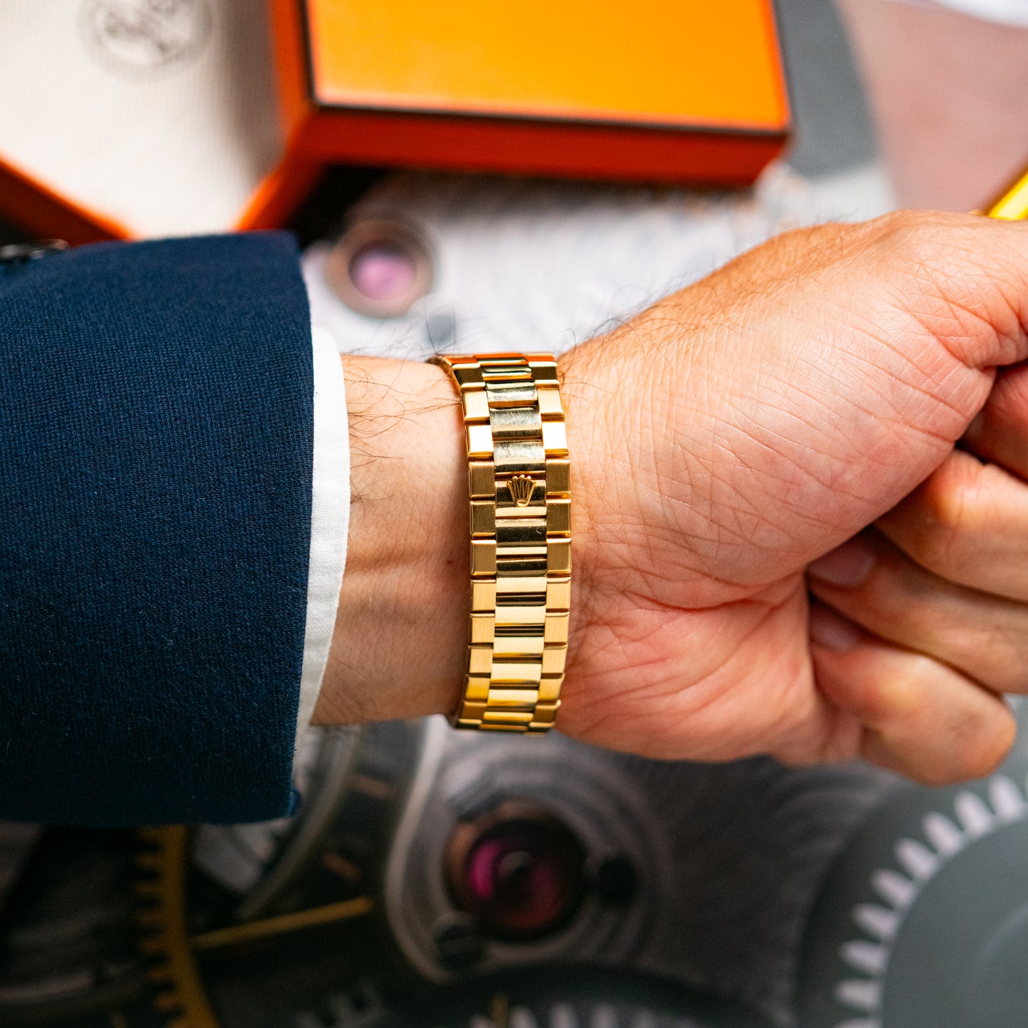 Rolex Day-Date 19018 Oysterquartz Yellow Gold 36mm