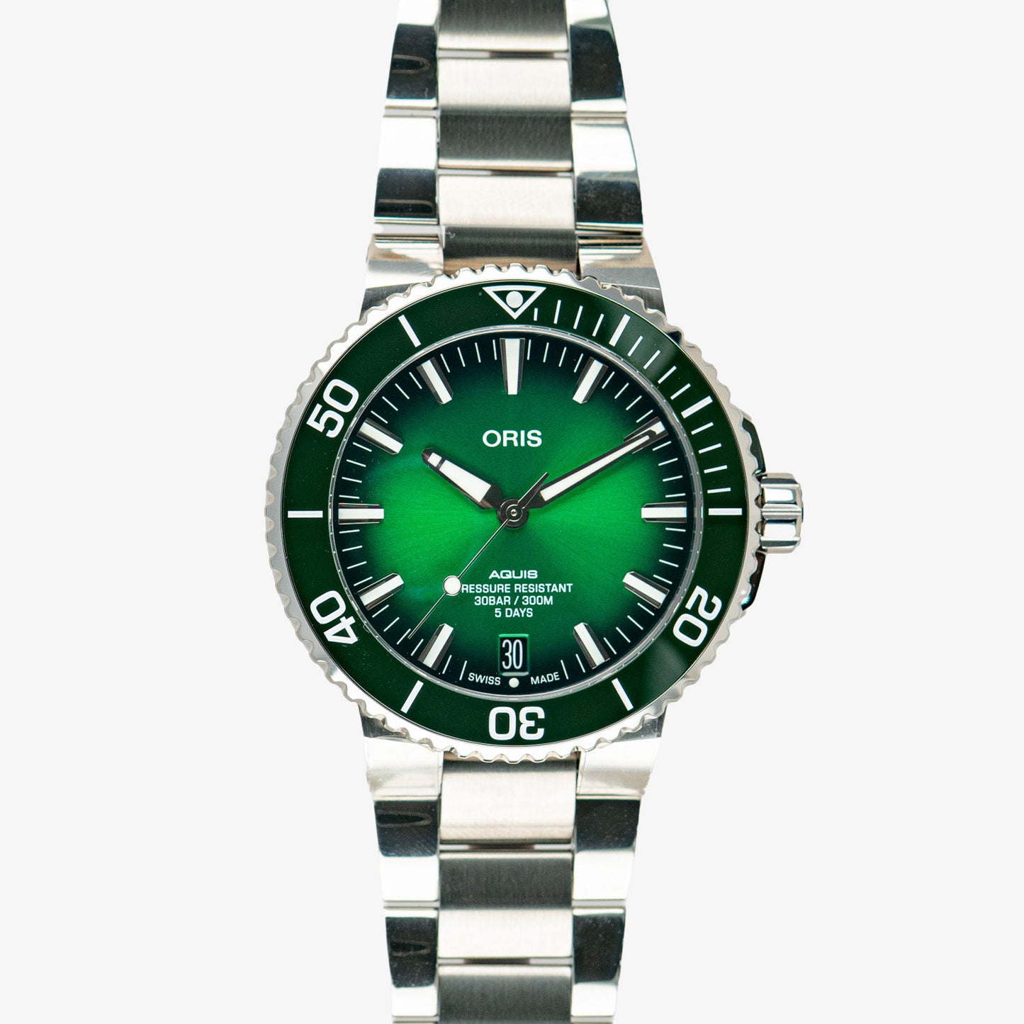 Oris Aquis Date 5 Days Automatic Green Dial 43.5mm