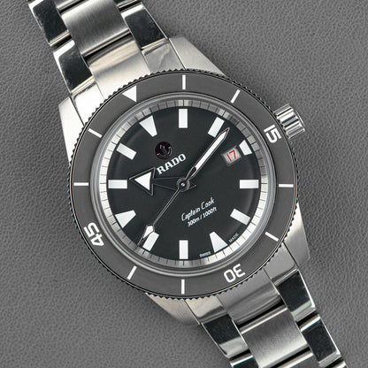 Rado Captain Cook Automatic Date Black Dial 42mm