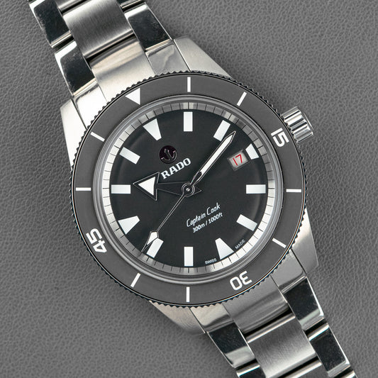 Rado Captain Cook Automatic Date Black Dial 42mm
