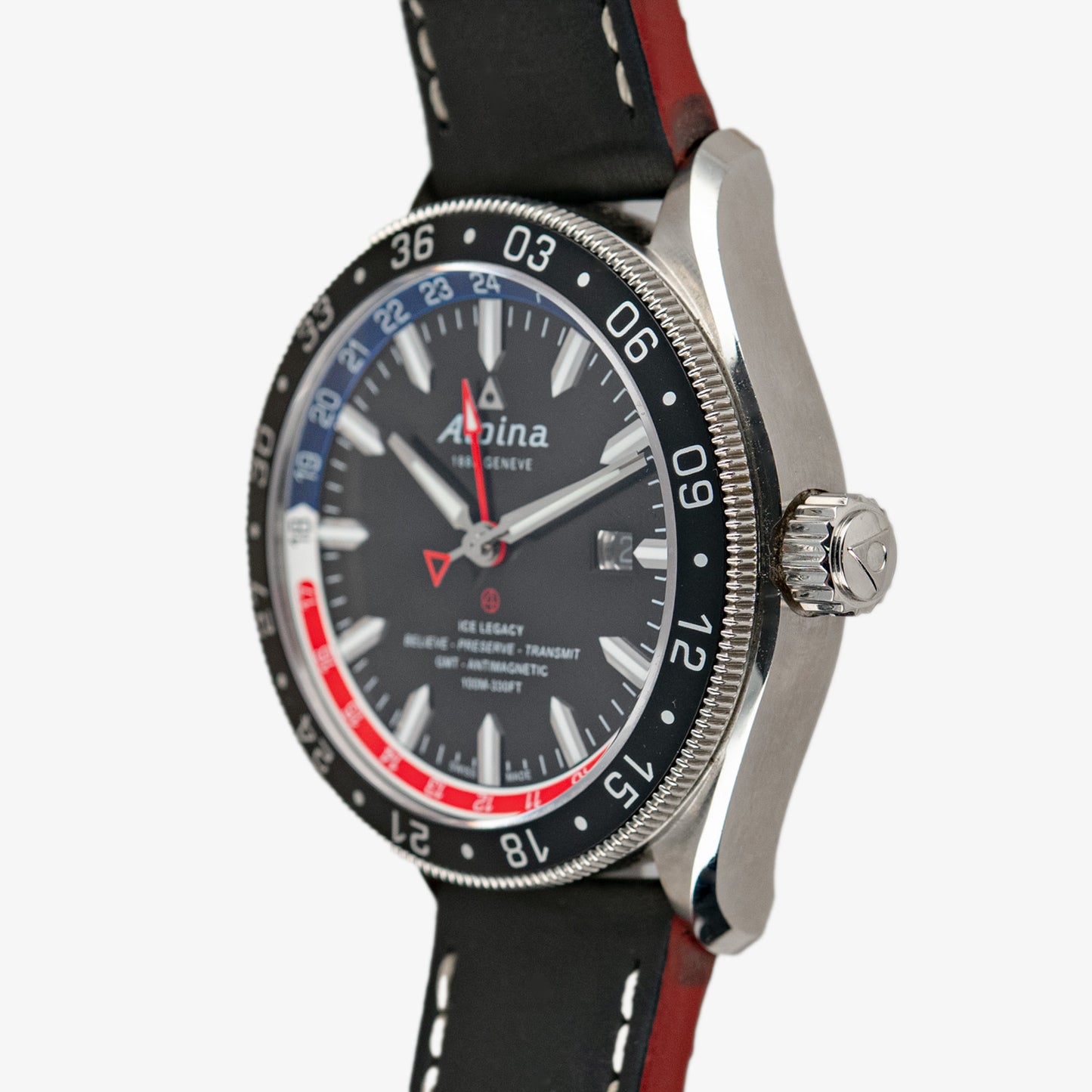 Alpina Ice Legacy Automatic GMT Black Dial 42mm