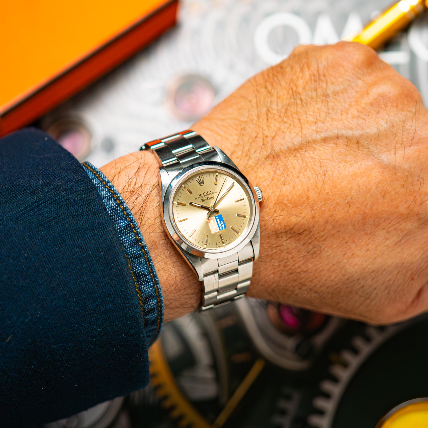 Rolex Air-King Domino's Pizza Automatic Silver Dial 34mm