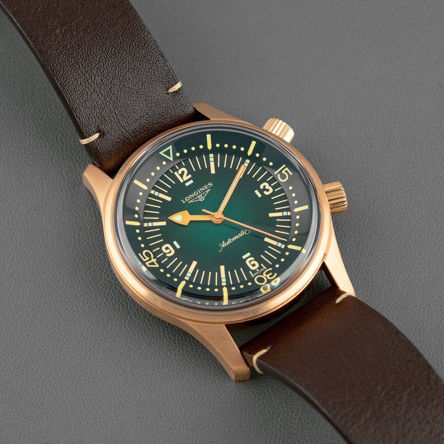 Longines Legend Diver Bronze Green Dial 42mm