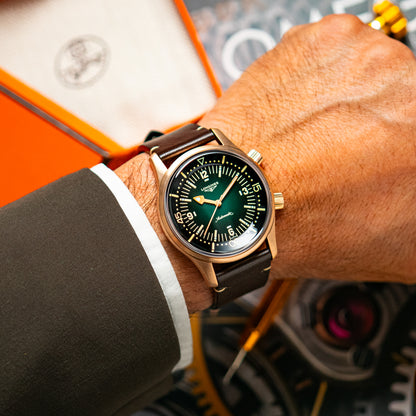Longines Legend Diver Bronze Green Dial 42mm