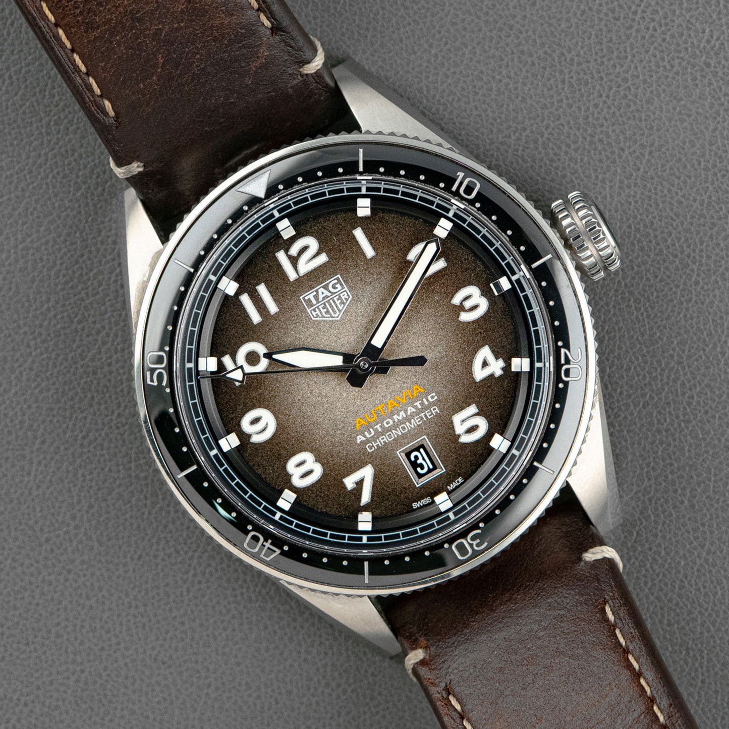 TAG Heuer Autavia Automatic Chronometer Brown 42mm