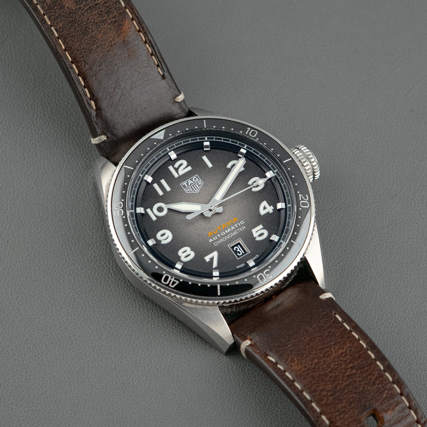 TAG Heuer Autavia Automatic Chronometer Brown 42mm