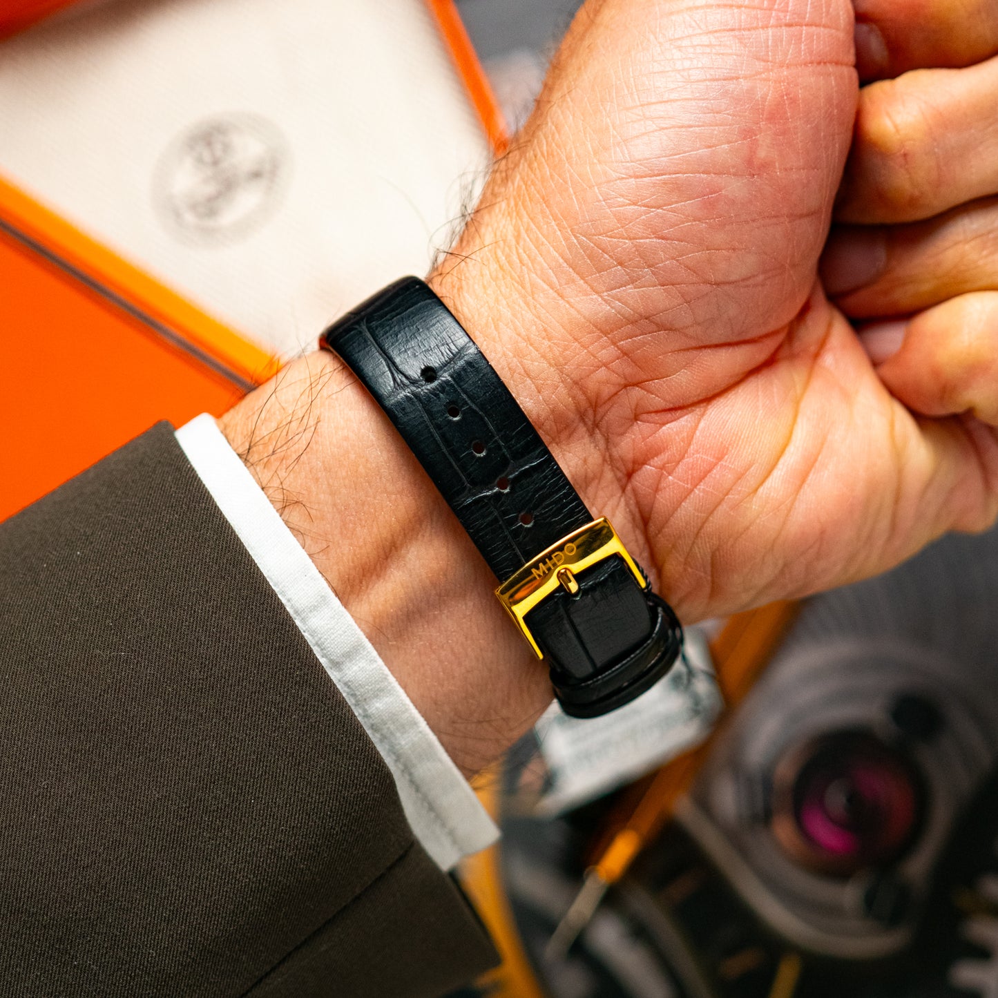 Mido Baroncelli Automatic White Dial Golden PVD 33mm