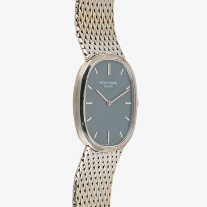 Patek Philippe Golden Ellipse Automatic Blue Dial 33mm