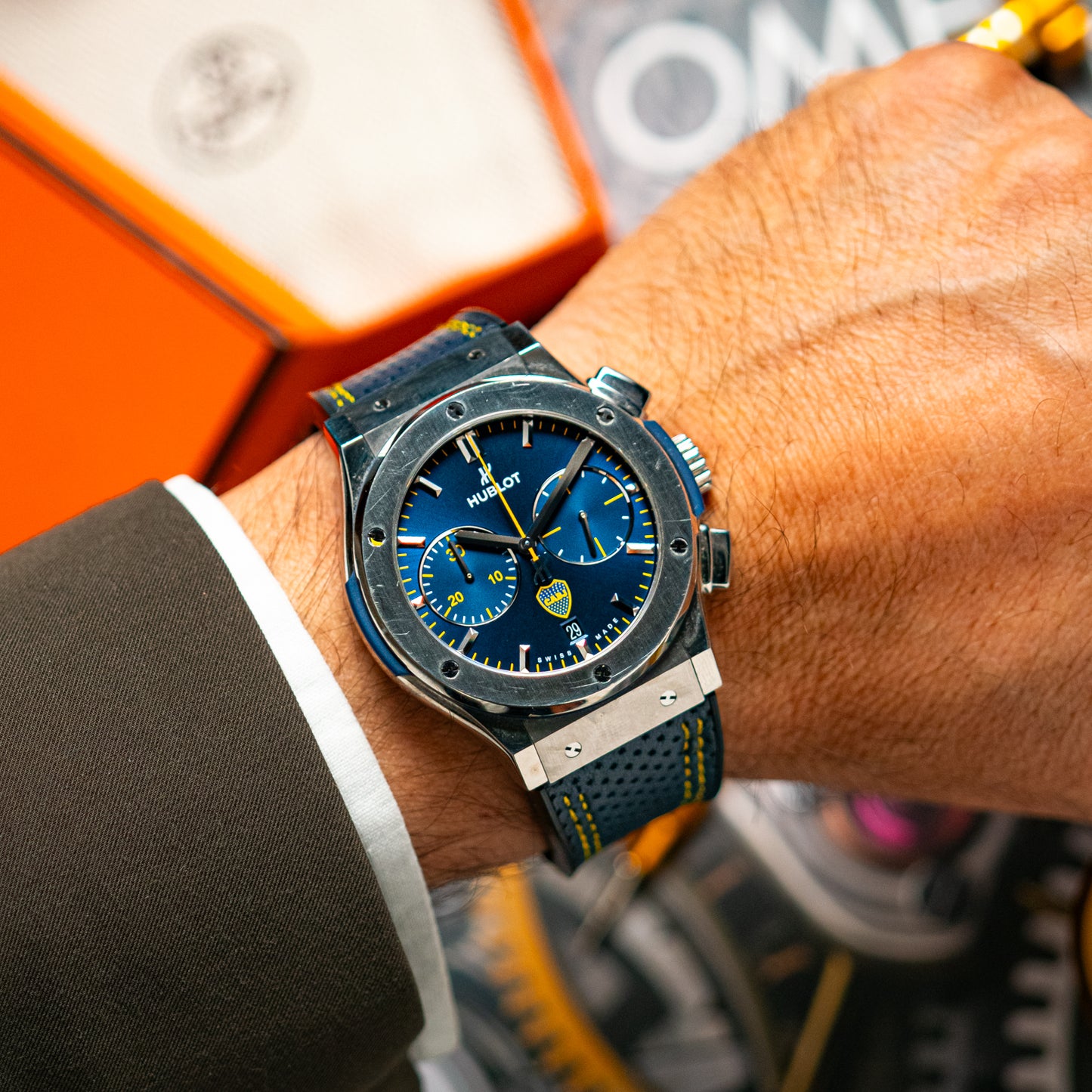 Hublot Classic Fusion Chronograph Boca Juniors 45mm