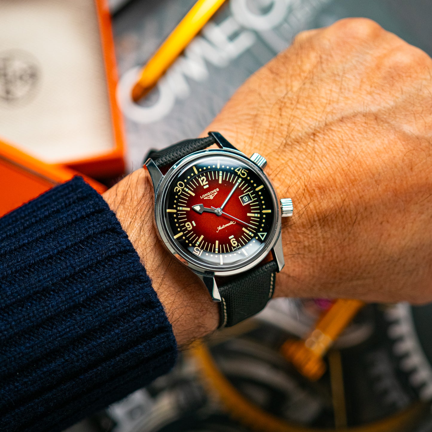 Longines Legend Diver Automatic Brown Dial 42mm