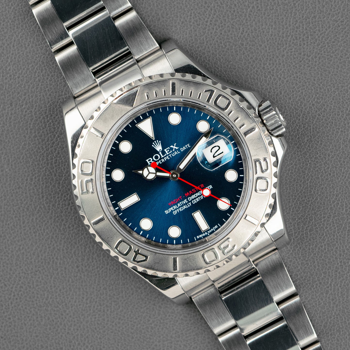 Rolex Yacht-Master 116622 Rolesium Blue Dial 40mm