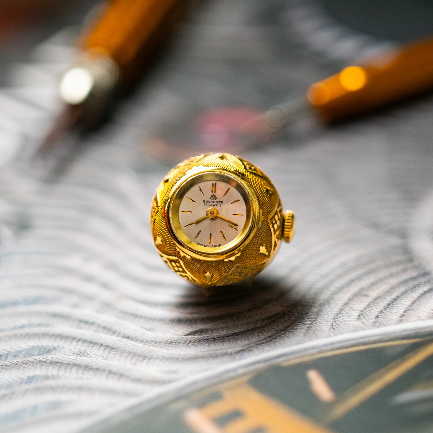 Bucherer Reloj Colgante de Bola Dorada