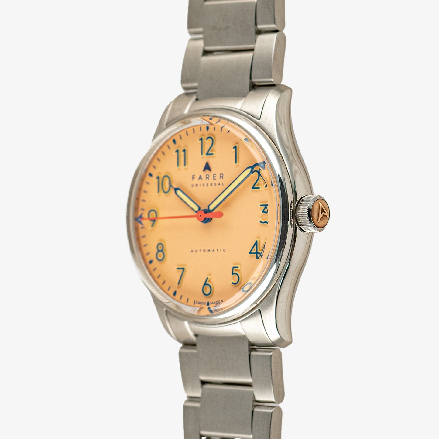 Farer Resolute Sorbet Automatic Peach Dial 36mm
