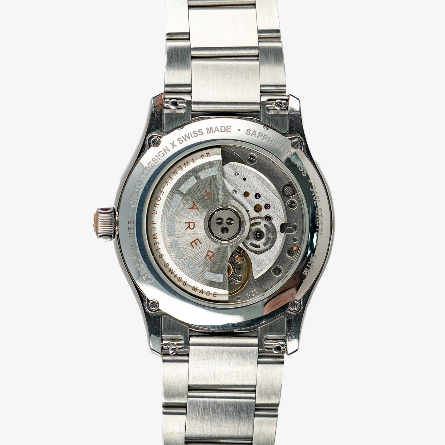 Farer Resolute Sorbet Automatic Peach Dial 36mm