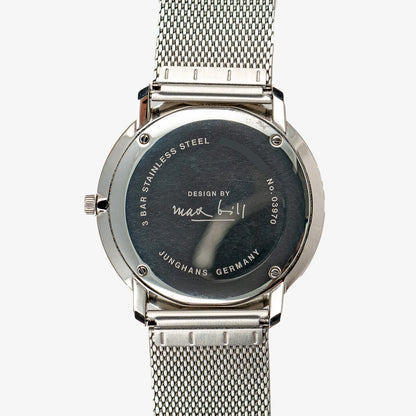 Junghans Max Bill Quartz Date Silver Dial 38mm