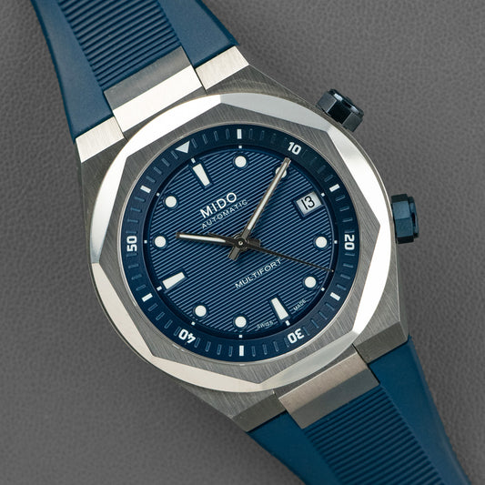 Mido Multifort 8 Two Crowns Automatic Blue 42mm