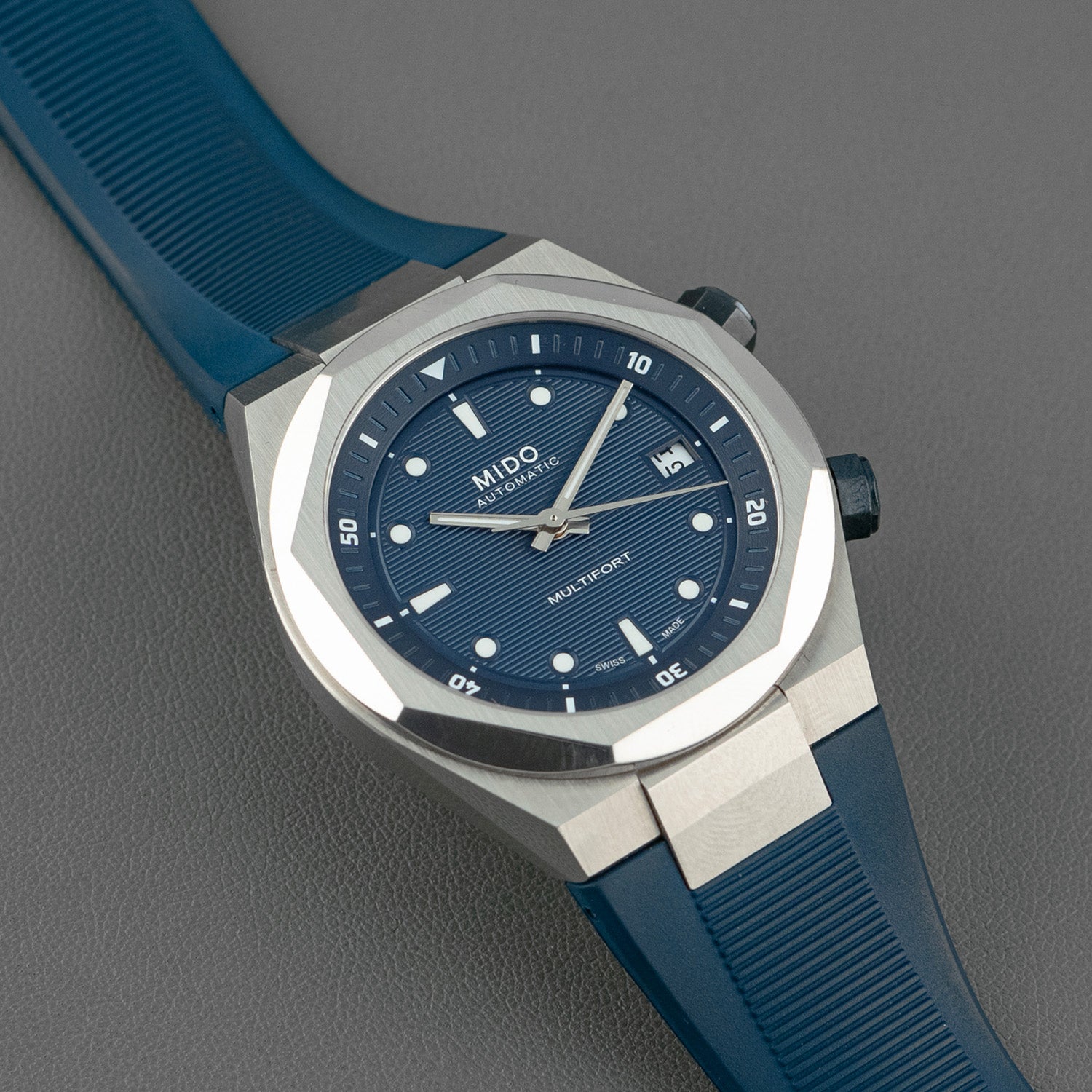Mido Multifort 8 Two Crowns Automatic Blue 42mm – LOFT
