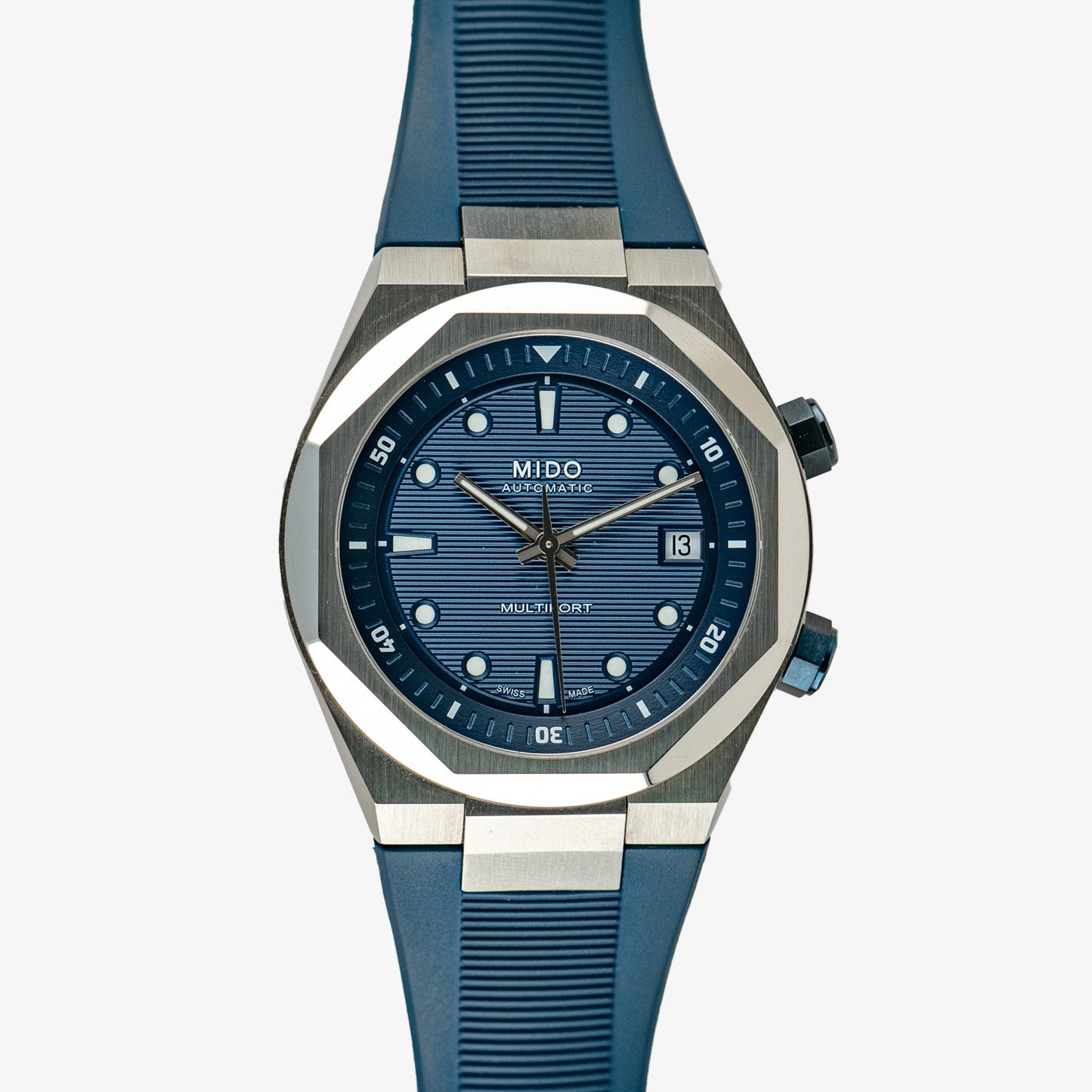 Mido Multifort 8 Two Crowns Automatic Blue 42mm