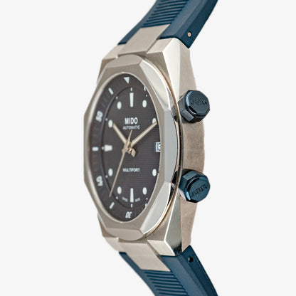 Mido Multifort 8 Two Crowns Automatic Blue 42mm