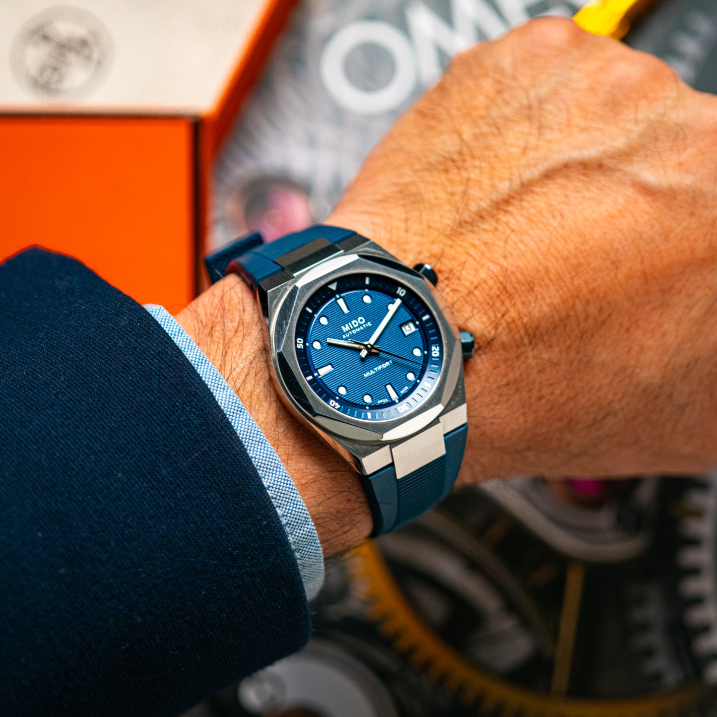 Mido Multifort 8 Two Crowns Automatic Blue 42mm