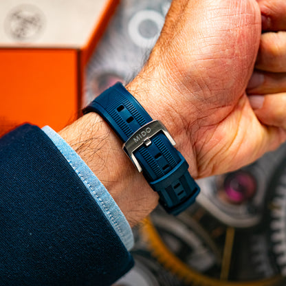 Mido Multifort 8 Two Crowns Automatic Blue 42mm