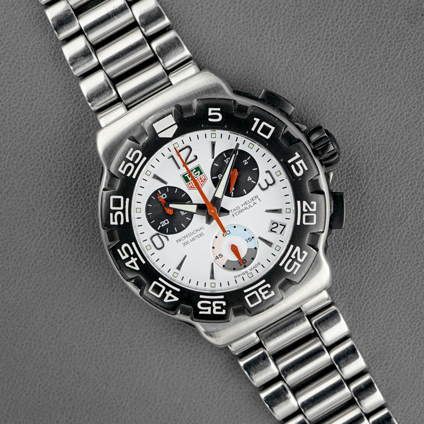 TAG Heuer Formula 1 Chronograph White Dial 41mm