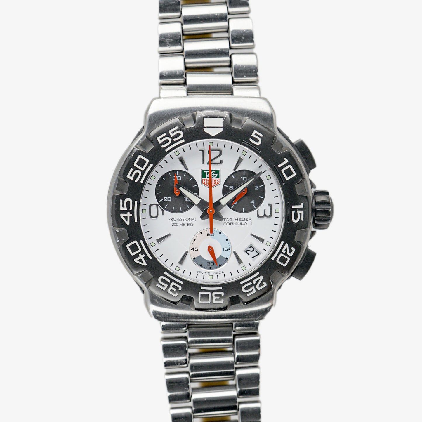TAG Heuer Formula 1 Chronograph White Dial 41mm