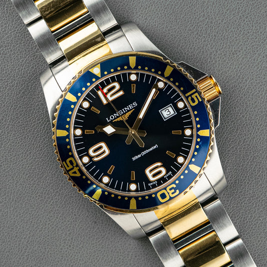 Longines HydroConquest Quartz Blue Dial Two-Tone 41mm