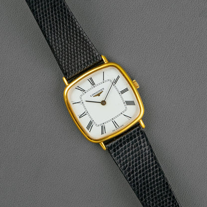 Longines Square Manual Wind Yellow Plated 32mm