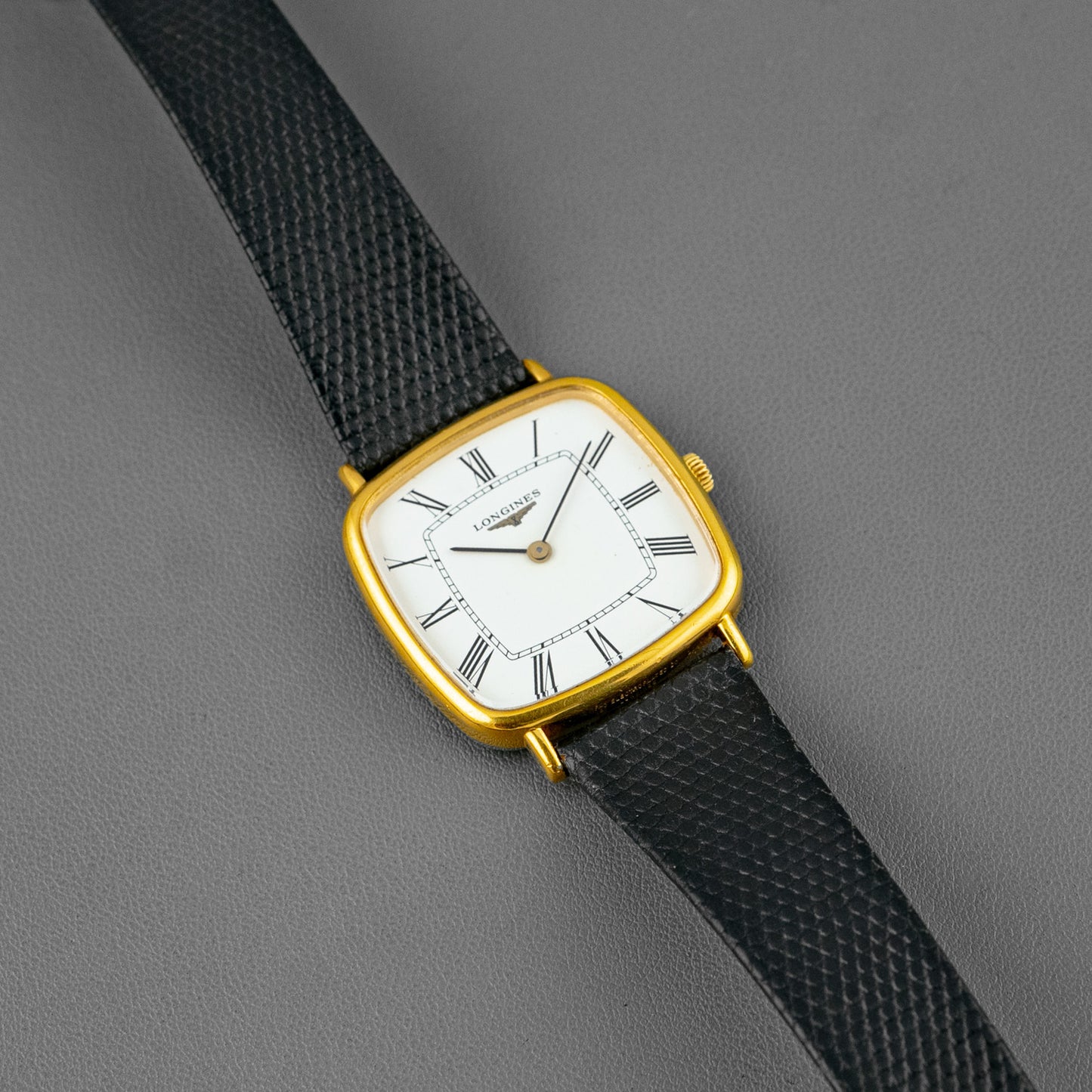 Longines Square Manual Wind Yellow Plated 32mm