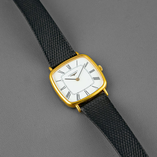 Longines Square Manual Wind Yellow Plated 32mm