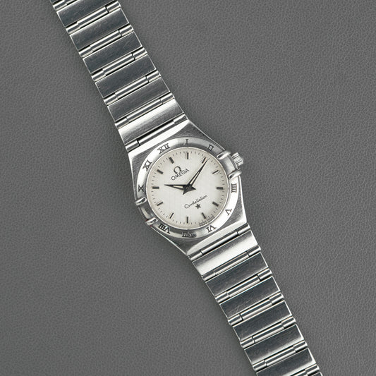 Omega Constellation Mini Quartz Steel White 25mm