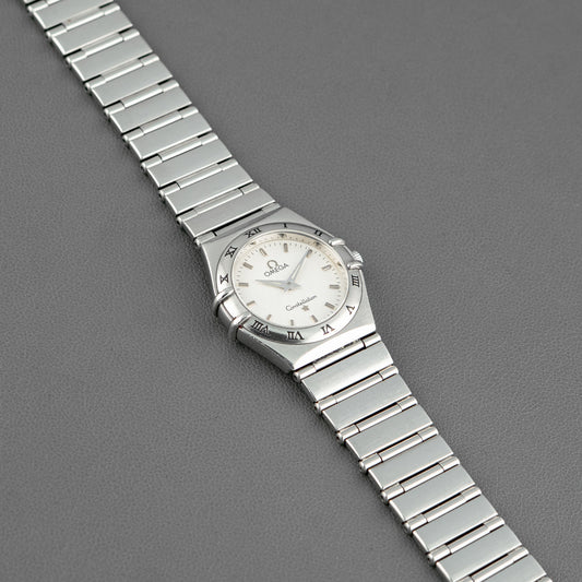 Omega Constellation Mini Quartz Steel White 25mm