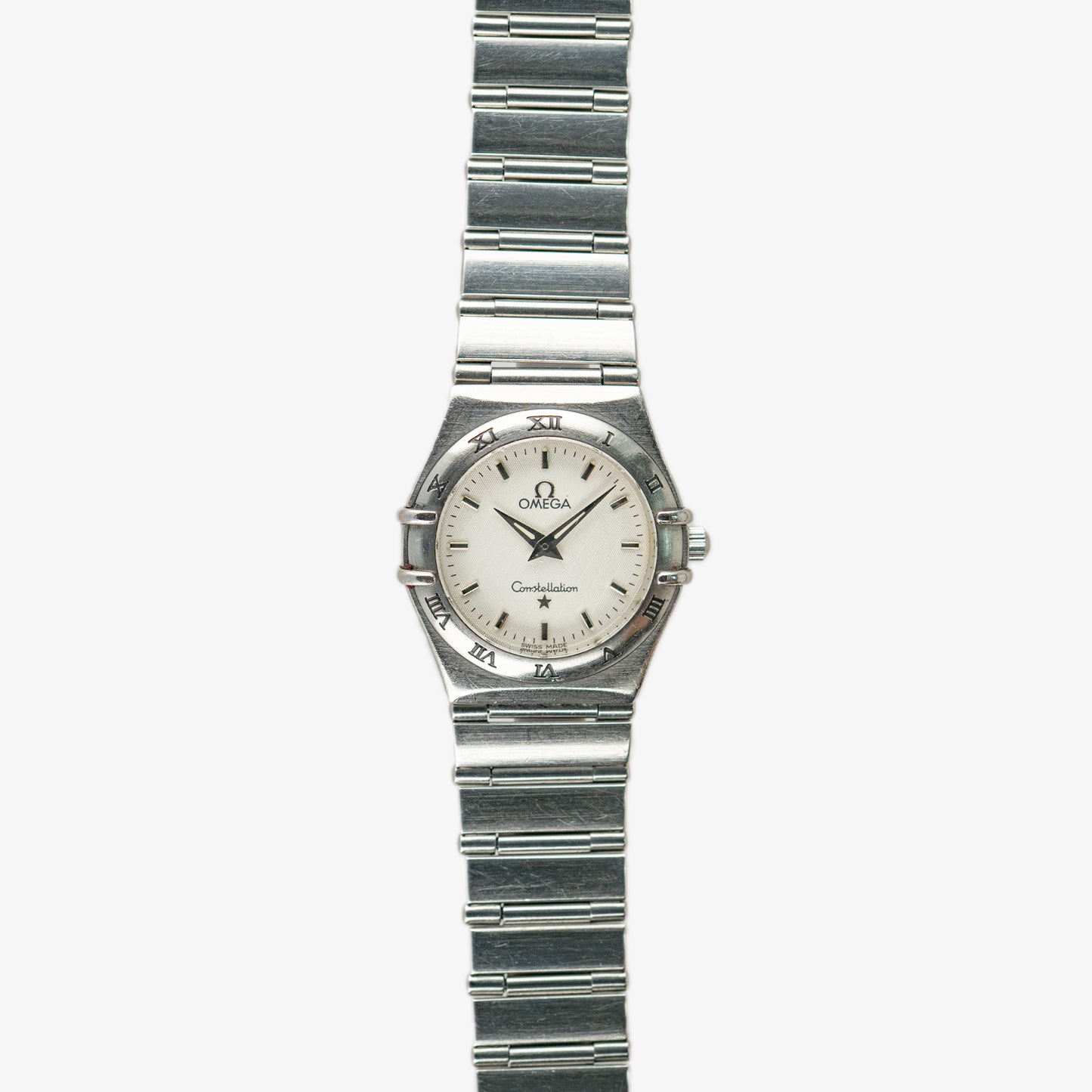 Omega Constellation Mini Quartz Steel White 25mm