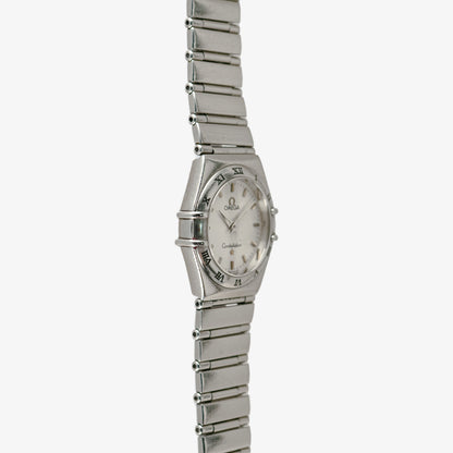 Omega Constellation Mini Quartz Steel White 25mm