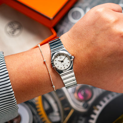 Omega Constellation Mini Quartz Steel White 25mm