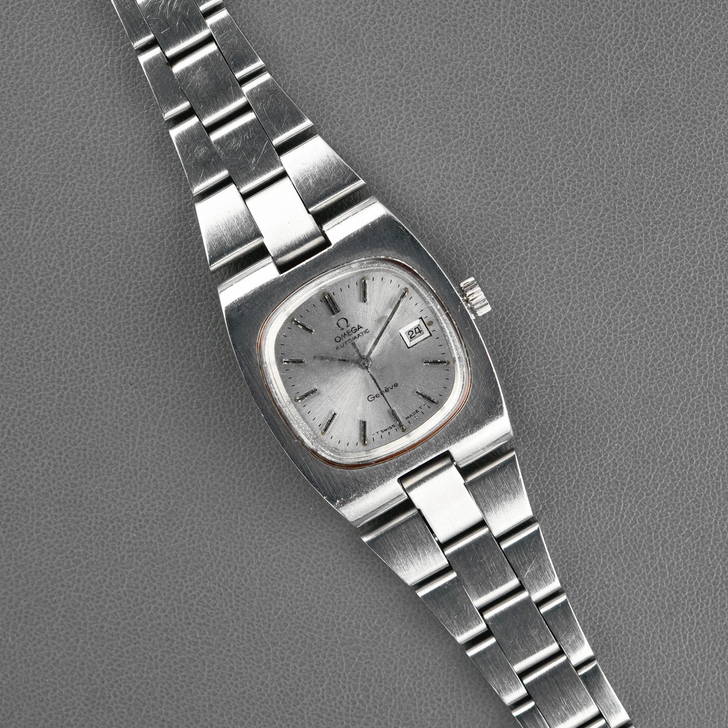 Omega Genève Automatic Steel Silver Dial 28mm