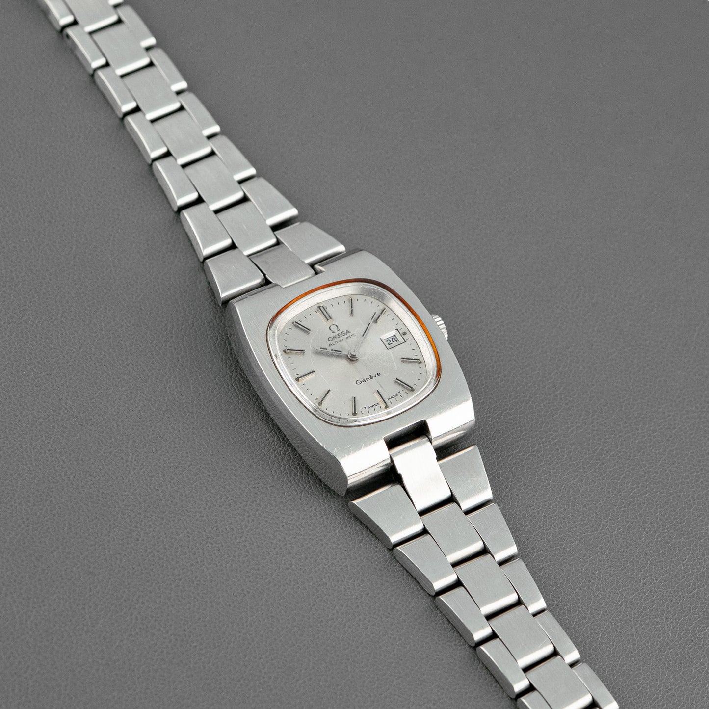 Omega Genève Automatic Steel Silver Dial 28mm