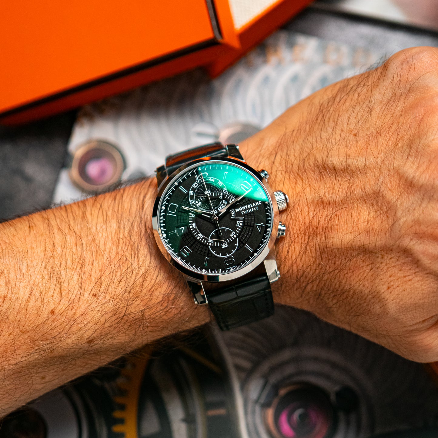 Montblanc TimeWalker Chronograph Black Dial Automatic 43mm