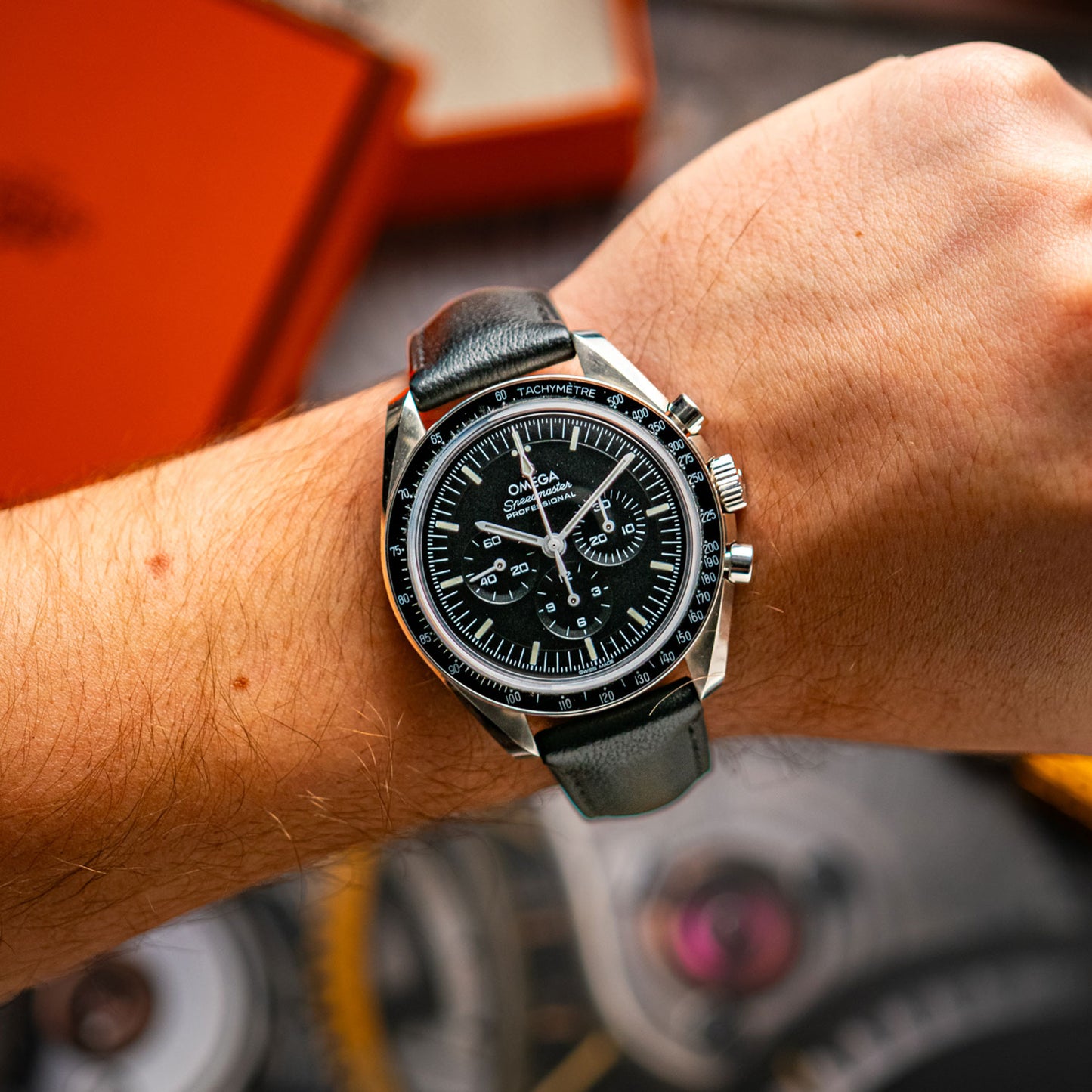 Omega Speedmaster Moonwatch Leather Strap 42mm