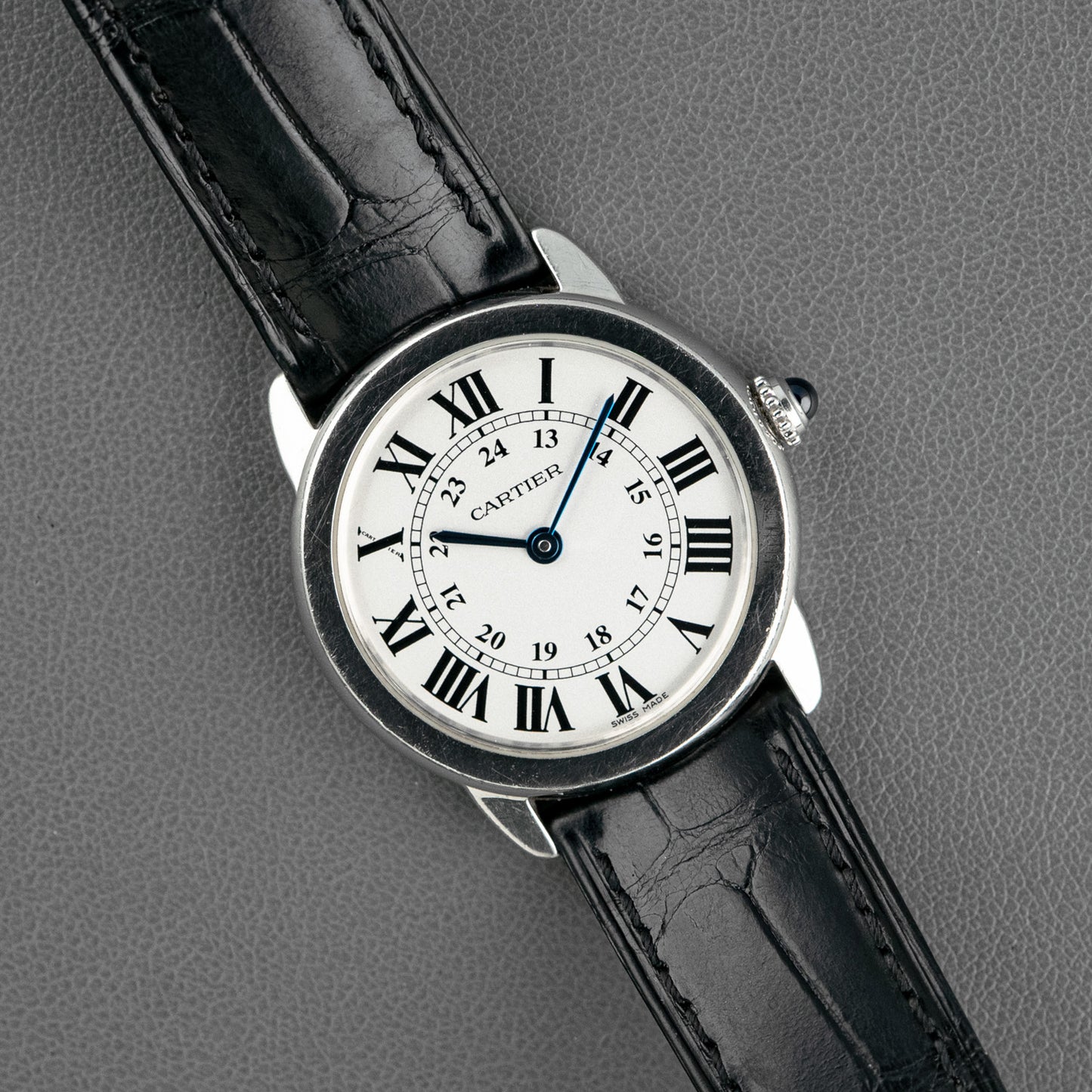 Cartier Ronde Solo Quartz Steel Silver Dial 36mm