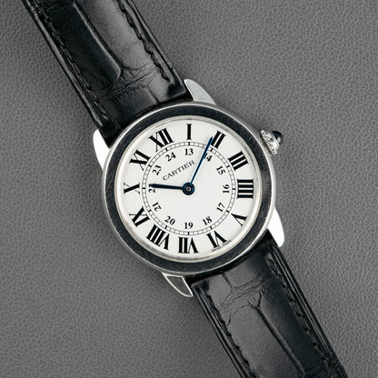 Cartier Ronde Solo Quartz Steel Silver Dial 36mm