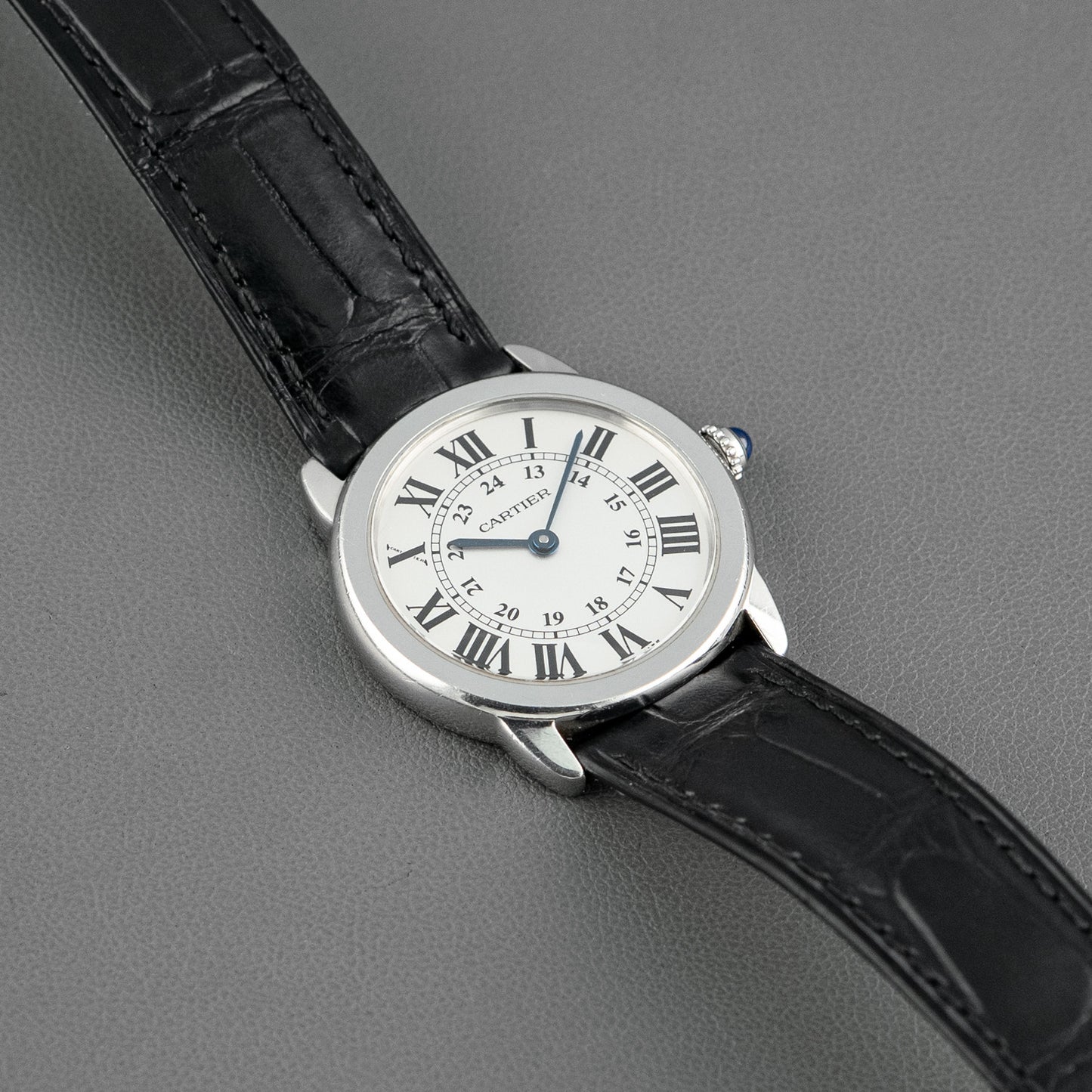 Cartier Ronde Solo Quartz Steel Silver Dial 36mm