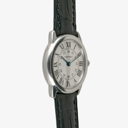 Cartier Ronde Solo Quartz Steel Silver Dial 36mm