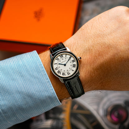 Cartier Ronde Solo Quartz Steel Silver Dial 36mm