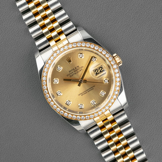 Rolex Datejust 116243 Yellow Gold Diamonds 36mm