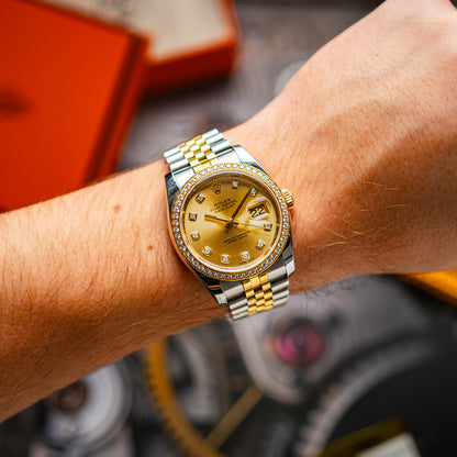 Rolex Datejust 116243 Yellow Gold Diamonds 36mm