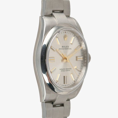 Rolex Oyster Perpetual 124300 Silver Dial 41mm